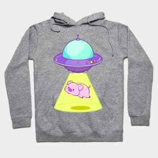 Pig Abduction - Alien Spaceship Hoodie